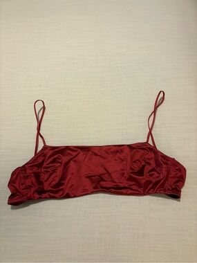 Red Satin bralette